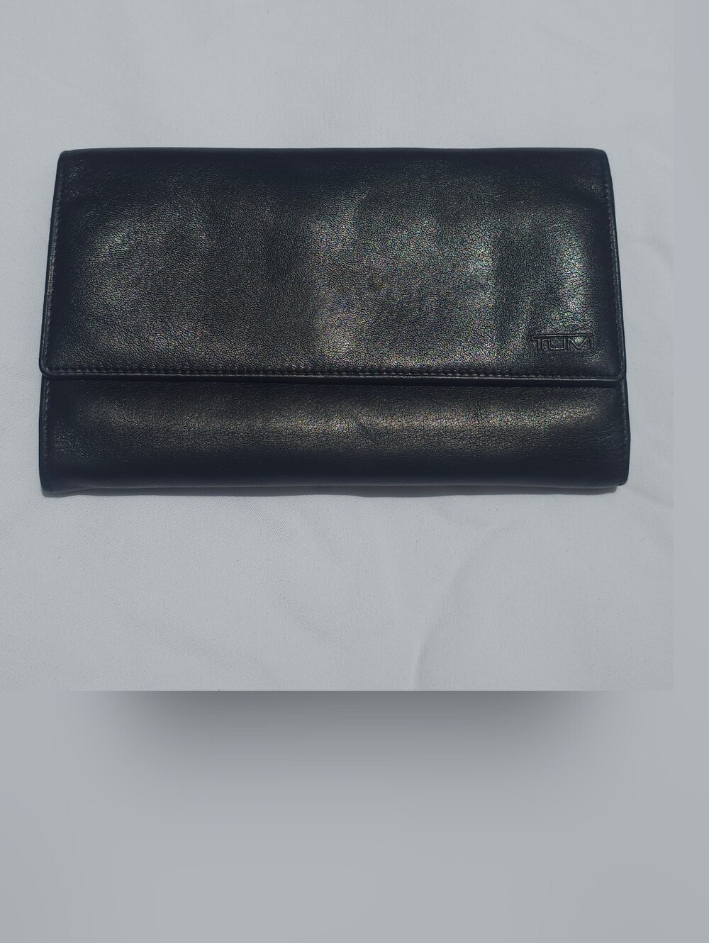 TUMI Leather Men's Clutch Credit Card Wallet - Black - Suit Coat Pocket